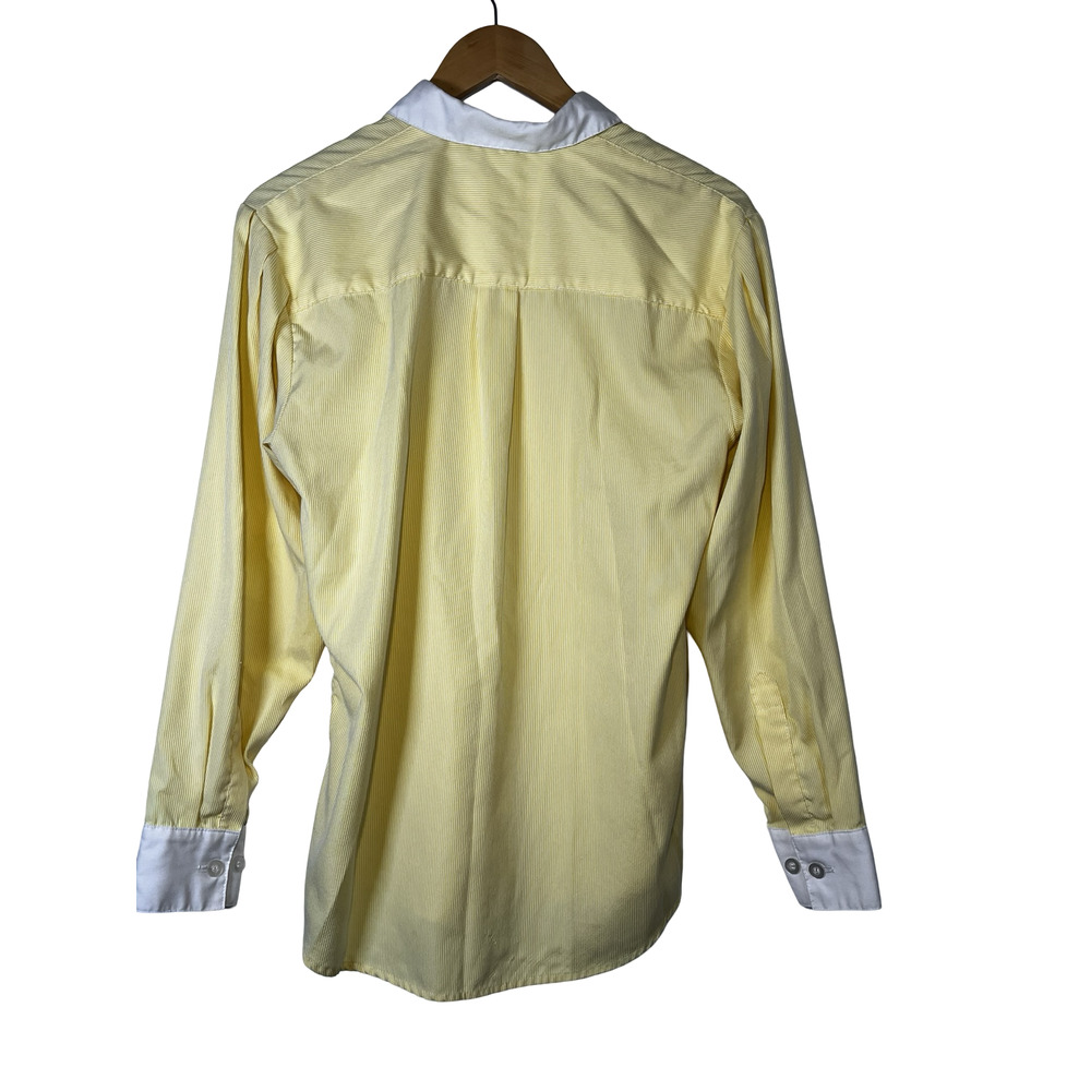 Disney Shirt Mens Small Yellow White Stripe Cast Member Costume Uniform - Picture 2 of 9